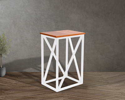 Lagos Accent Table White Color